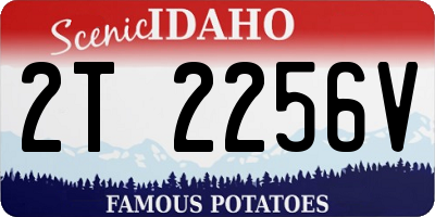 ID license plate 2T2256V