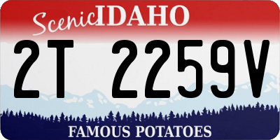 ID license plate 2T2259V