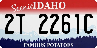 ID license plate 2T2261C