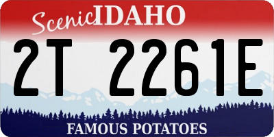 ID license plate 2T2261E