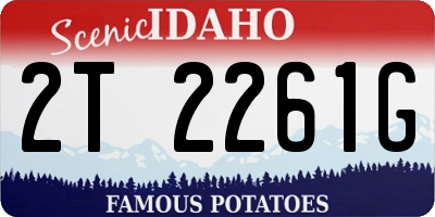 ID license plate 2T2261G