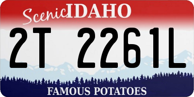 ID license plate 2T2261L