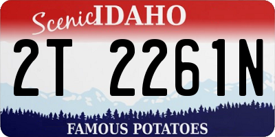 ID license plate 2T2261N
