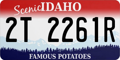 ID license plate 2T2261R