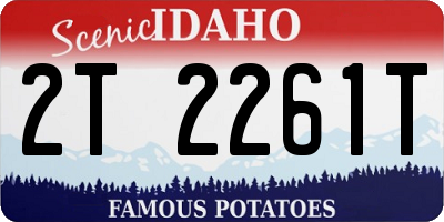 ID license plate 2T2261T