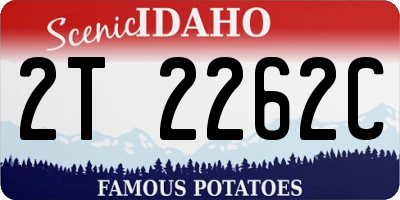 ID license plate 2T2262C