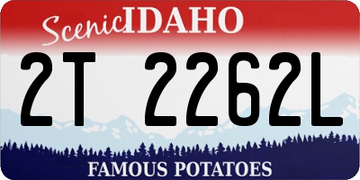 ID license plate 2T2262L
