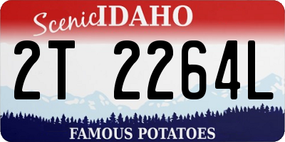 ID license plate 2T2264L
