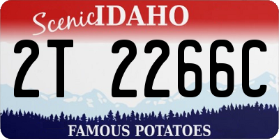 ID license plate 2T2266C