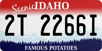 ID license plate 2T2266I