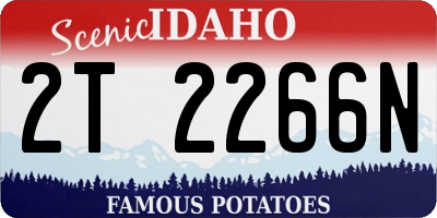 ID license plate 2T2266N