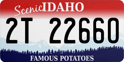 ID license plate 2T2266O