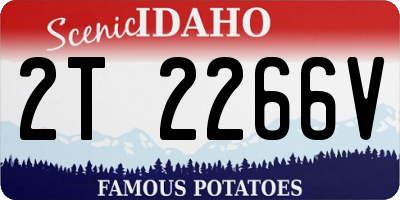 ID license plate 2T2266V