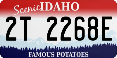 ID license plate 2T2268E
