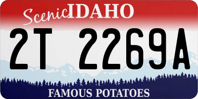 ID license plate 2T2269A