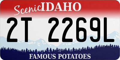 ID license plate 2T2269L