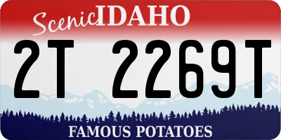 ID license plate 2T2269T