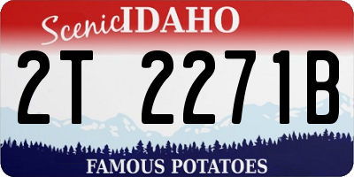 ID license plate 2T2271B