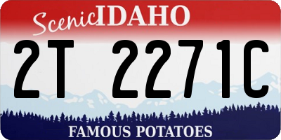 ID license plate 2T2271C