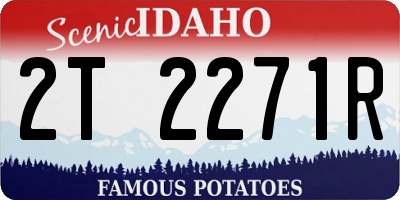 ID license plate 2T2271R