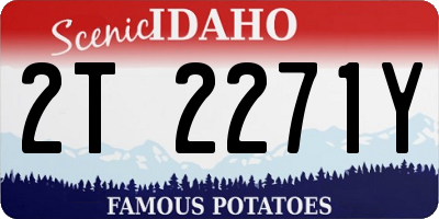 ID license plate 2T2271Y