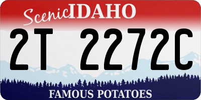 ID license plate 2T2272C