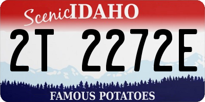 ID license plate 2T2272E