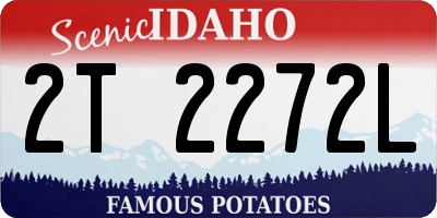 ID license plate 2T2272L