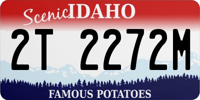 ID license plate 2T2272M