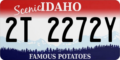 ID license plate 2T2272Y