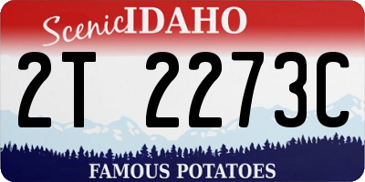 ID license plate 2T2273C