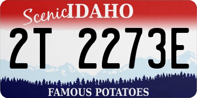 ID license plate 2T2273E