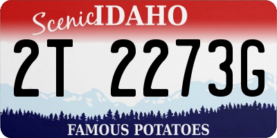ID license plate 2T2273G