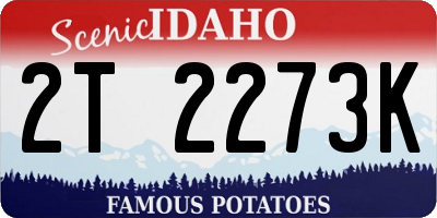 ID license plate 2T2273K