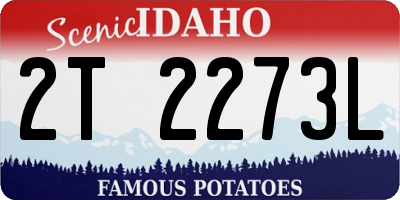 ID license plate 2T2273L