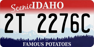 ID license plate 2T2276C