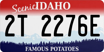 ID license plate 2T2276E