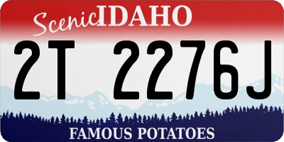 ID license plate 2T2276J