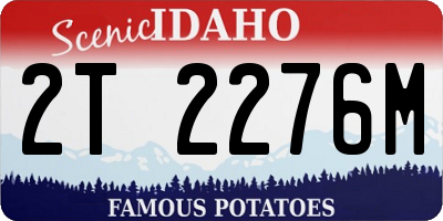 ID license plate 2T2276M