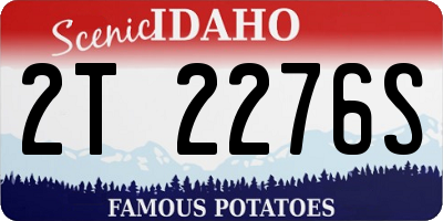 ID license plate 2T2276S