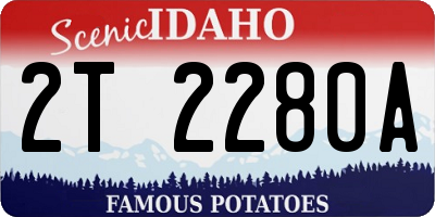 ID license plate 2T2280A