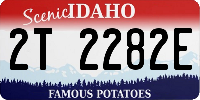 ID license plate 2T2282E