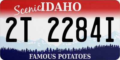 ID license plate 2T2284I