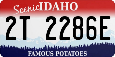 ID license plate 2T2286E