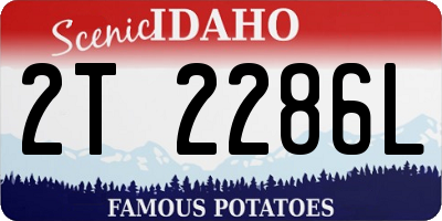 ID license plate 2T2286L