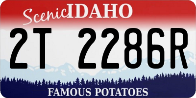 ID license plate 2T2286R