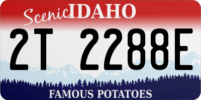 ID license plate 2T2288E
