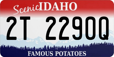 ID license plate 2T2290Q