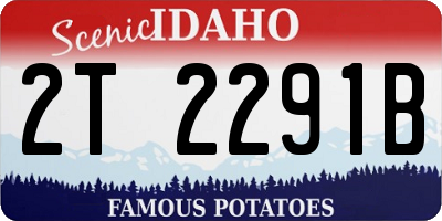 ID license plate 2T2291B