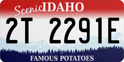 ID license plate 2T2291E
